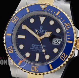 0 0 0 0 0 0 0 0 RLST-41-0082 QF 904L Twotone 2020 41mm Submariner 126613LB SS/YG Blue DD 3235 72 Hrs Reserve - Free Sprung Movement 
