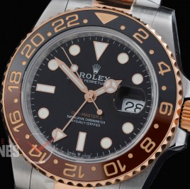 0 0 0 0 0 0 0 0 0 0 0 RLGTR00701W QF 2024 904L Steel GMT 126711CHNR SS/RG Oyster Black DD 3285 CHS Free Sprung - Extra Weighted 