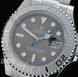 0 0 0 0 RYMEN00831 QF 126622 904L Steel Yachtmaster Men SS/SS Dark Rhodium Grey DD 3235 72 Hrs Reserved - Free Sprung Movement 