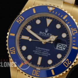 0 0 0 0 0 0 0 0 RLSF-41-0082 QF 904L Full Gold 2020 41mm Submariner 126618LB YG/YG Blue DD 3235 72 Hrs Reserve - Free Sprung Movement 