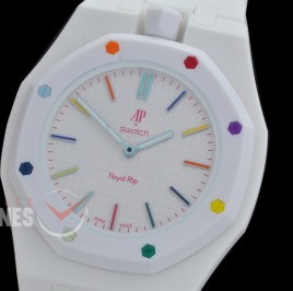 APSW-RP-001 AP / Swatch Royal Pop 3 in 1 Premium Set White - Huit Blanc Asian 2813