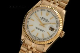 RDJMF10025 FG White Dial Jubilee Sticks Markers Eta 2836
