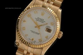 RDJMF10027 FG White Dial Jubilee Diam/Num Markers Eta 2836