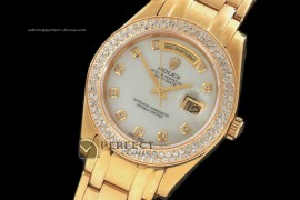 RLDDF10093 FG Masterpiece MOP White Dial Diam Markers/Bez Eta