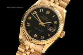 RDJMF10028 FG Black Dial Jubilee Diam/Num Markers Eta 2836