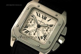 CARS10008 Santos 10Chrono SS Men Asia 77528800bph