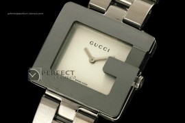 GU10004 Mini "G" Ladies SS White c/w Boxset/Papers Swiss Qtz