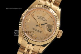 RDJLF10016 FG Gold Diam Dial Num/Diam Markers Eta 2671-2