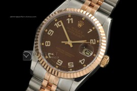 RDJMT10078 14K Wrapped Brown Havana Dial Numeral Markers Swiss E