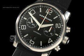 MB10015 Timewalker Pilot Chrono SS/LE Black Asia 77528800bph