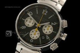 LV1002Tambour Chronograph SS Black Asia 7752880bph