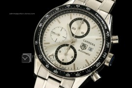TG10052 Carrera Automatic Chronograph SS White A-77528800bph