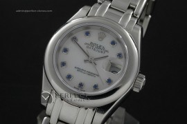 RDJLS10018 SS Masterpiece MOP White Dial Ruby Markers Eta 2671