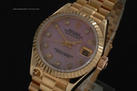 RDJLF10007 FG MOP Pink Dial Diamond Markers Eta 2671-2