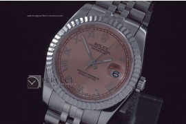 RDJMS10023 SS Salmon Dial Roman Markers Eta 2836-2