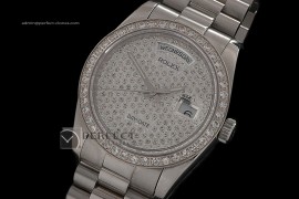 RLDDS10015 SS Full Diamonds Dial/Bezel Swiss Eta 2836-2