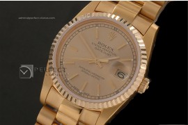 RDJMF10002 FG Gold Dial Stick Markers Swiss Eta 2836-2
