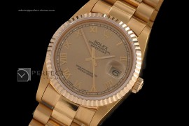 RDJMF10003 FG Gold Dial Roman Markers Swiss Eta 2836-2