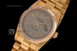 RLDDF10009 Full Gold Grey Dial Stick Markers Eta 2836-2