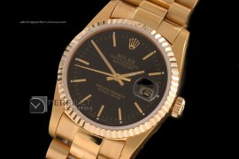 RDJMF10008 FG Black Dial Stick Markers Swiss Eta 2836-2