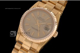 RDJMF10014 FG Gold Tux Dial Stick Markers Swiss Eta 2836-2