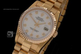 RDJMF10006 FG White Dial Diamonds Markers Swiss Eta 2836-2
