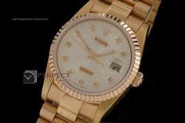 RDJMF10017 FG White Jubilee Dial Diamond Markers Swiss Eta 2836