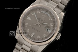 RLDDS10012 SS Grey Dial Diamond Marker Swiss Eta 2836-2