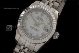 RDJLS10041 SS Jub White Roman Swiss Eta 2671-2
