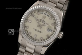 RLDDS10053 SS Cream Dial Diamond Marker Swiss Eta 2836-2