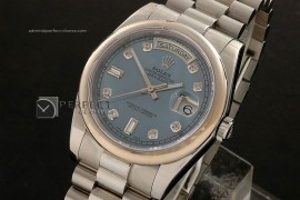 RLDDS10054 SS Ice Blue Dial Diamond Marker Swiss Eta 2836-2