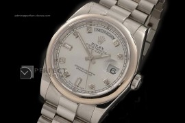 RLDDS10057 SS Silver Dial Diamond Marker Swiss Eta 2836-2