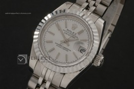 RDJLS10052 SS Silver Tux Dial Jubilee Stick Marker Swiss Eta 267
