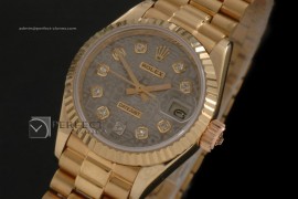 RDJLF10013 FG Grey Jub Dial Diamond Markers Eta 2671-2