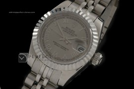 RDJLS10042 SS Jub Grey Roman Swiss Eta 2671-2