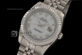RDJMS10027 SS MOP Wht Dial Roman Markers Eta 2836-2