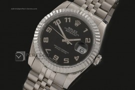 RDJMS10029 SS Black Dial Num Markers Eta 2836-2