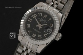 RDJLS10059 SS Black Dial Jubilee Numeral Marker Swiss Eta2671