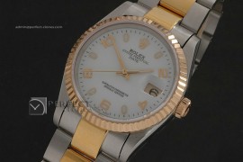 RDJMT10034 TT White Dial Num/Stk Markers Osyter Eta 2836-2