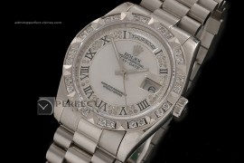 RLDDS10036 SS Diam/MOP Dial Roman Markers/ Diam Bezel Eta 2836