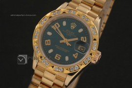 RDJLF10054 FG Green Dial Stk/Num Markers Diam Bez Eta 2671-2