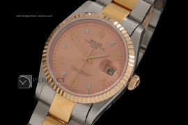 RDJMT10035 TT Salmon Dial Num/Stk Markers Osyter Eta 2836-2