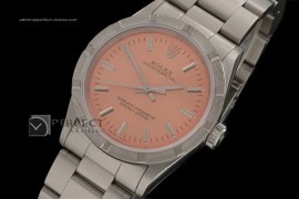RLOY10003 SS Salmon Dial Bark Bezel Stick Marker Swiss Eta 2836-