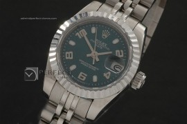 RDJLS10061 SS Green Dial Jubilee Num/Stk Marker Swiss Eta2671