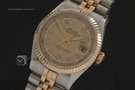 RDJMT10074 14K Wrapped Gold Dial Diamond Markers Swiss Eta 2836