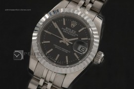 RDJLS10063 SS Black Dial Jubilee Stick Marker Swiss Eta2671