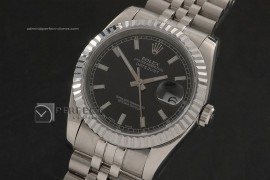 RDJMS10036 SS Black Dial Stick Markers Eta 2836-2