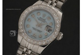 RDJLS10082 SS MOP Blue Dial Pres Diam Marker/Bez Eta 2671