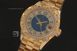 RDJLF10061 FG Diamond/Blue Dial Roman Markers/Bez Eta 2671