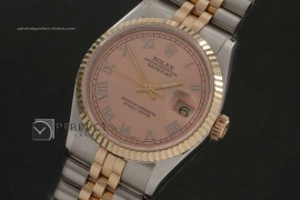 RDJMT10076 14K Wrapped Salmon Dial Roman Markers Swiss Eta